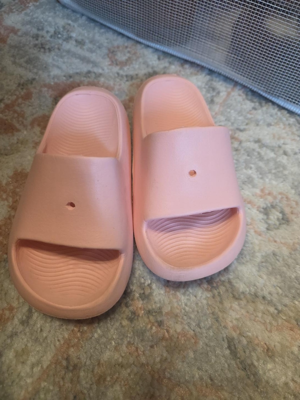 Pink Kids Slide Sandals 180MM Approx Size 11-12 Croc Charm Compatible